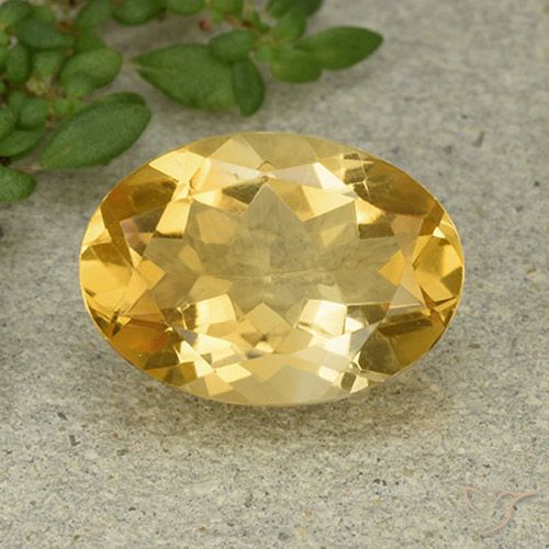 5.13ct Natural Laranja Dourada Citrino, oval, VVS