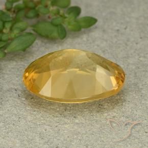 Citrino Laranja Dourada Natural 5.13ct, oval, VVS