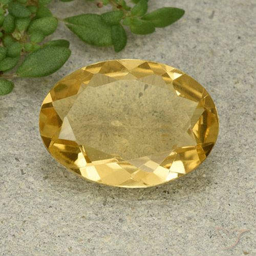 3.99ct Natural Laranja Dourada Citrino, oval, VVS