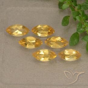 Pedras preciosas de Citrino Laranja Dourado Profundo natural de 1.33 ct, Marquesa, VS