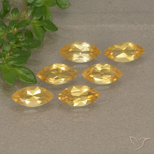 1.33ctw Natural ouro brilhante Citrino, Marquesa, VVS-VS