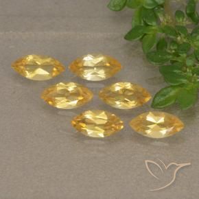 Pedras preciosas de Citrino ouro brilhante natural de 1.33 ct, Marquesa, VVS-VS