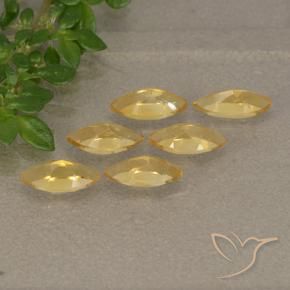 Pedras preciosas de Citrino ouro brilhante natural de 1.33 ct, Marquesa, VVS-VS
