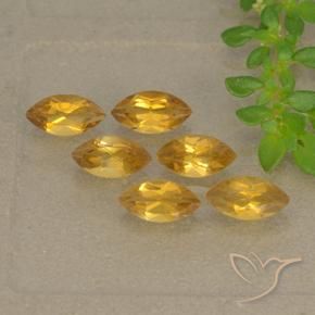 Pedras preciosas de Citrino Laranja-Ouro natural de 1.66 ct, Marquesa, VVS-VS