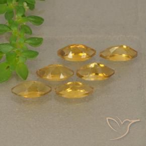 Pedras preciosas de Citrino Laranja-Ouro natural de 1.66 ct, Marquesa, VVS-VS