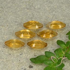 Pedras preciosas de Citrino Laranja-Ouro natural de 1.54 ct, Marquesa, VVS-VS
