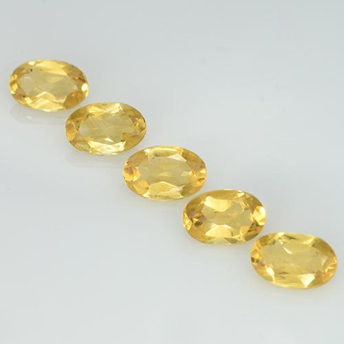 Pedras preciosas de citrino luz dourada natural de 1,73 ct, corte oval, VVS-VS