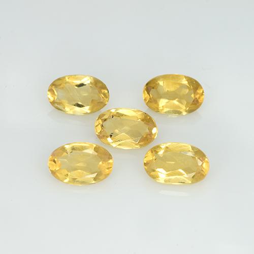 Pedras preciosas de citrino luz dourada natural de 1,73 ct, corte oval, VVS-VS