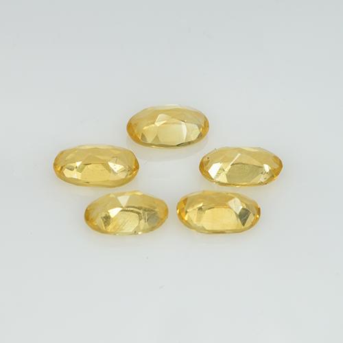 Pedras preciosas de citrino luz dourada natural de 1,73 ct, corte oval, VVS-VS
