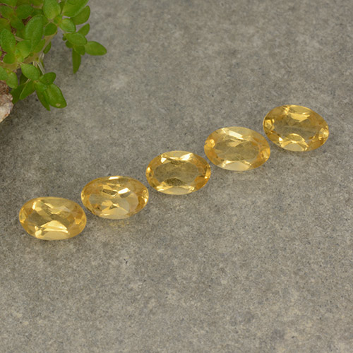 Pedras preciosas de citrino amarelo natural de 1,80 ct, corte oval, VVS-VS