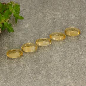 Pedras preciosas de citrino amarelo natural de 1,80 ct, corte oval, VVS-VS