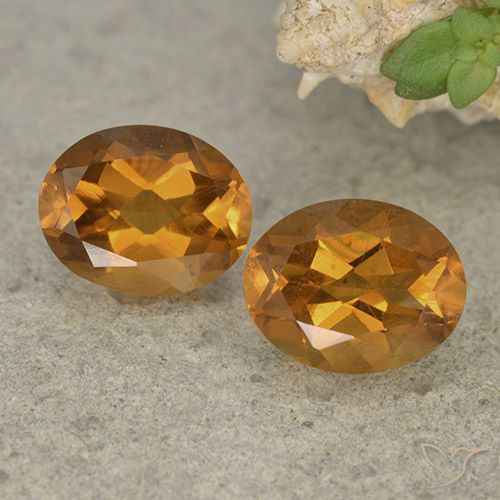 3.45ctw Natural Laranja acastanhado Citrino, oval, VVS-VS