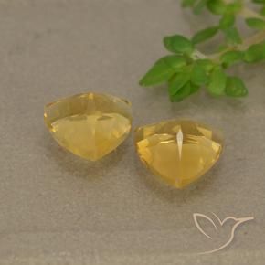 Pedras preciosas de Citrino Dourado natural de 1.34 ct, Trilhão, VVS-VS