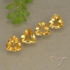 Pedras preciosas de Citrino Laranja Dourada natural de 2.52 ct, Trilhão, VVS-VS