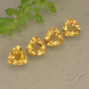 Pedras preciosas de Citrino Laranja Dourado Profundo natural de 2.60 ct, Trilhão, VVS-VS