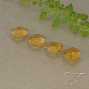 Pedras preciosas de Citrino Laranja Dourado Profundo natural de 2.60 ct, Trilhão, VVS-VS