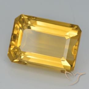 Citrino Dourado Escuro Natural 8.02ct, Corte Octógono / Esmeralda, VVS