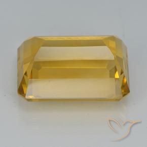 Citrino Dourado Escuro Natural 8.02ct, Corte Octógono / Esmeralda, VVS