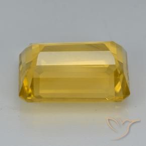Citrino Laranja Dourada Natural 7.47ct, Corte Octógono / Esmeralda, VVS