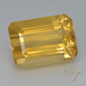 Citrino Dourado Escuro Natural 8.49ct, Corte Octógono / Esmeralda, VVS