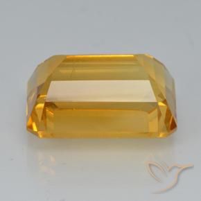 Citrino Laranja-dourado médio-claro Natural 8.15ct, Corte Octógono / Esmeralda, VVS