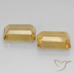Pedras preciosas de Citrino Dourado Médio-escuro natural de 14.90 ct, Corte Octógono / Esmeralda, VVS-VS