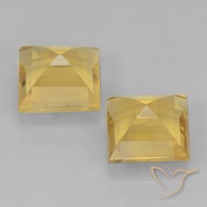 Pedras preciosas de Citrino ouro médio natural de 1.99 ct, Quadrado, VVS-VS