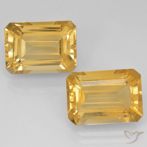 14.86ctw Natural ouro brilhante Citrino, Corte Esmeralda, VVS