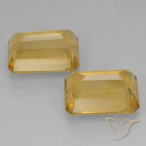 Pedras preciosas de Citrino ouro profundo natural de 15.30 ct, Corte Octógono / Esmeralda, VVS