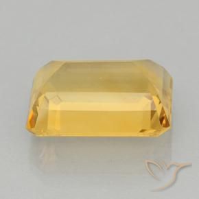 Citrino ouro médio Natural 11.43ct, Corte Octógono / Esmeralda, VVS-VS