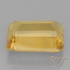 Citrino Dourado Natural 11.38ct, Corte Octógono / Esmeralda, VVS