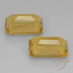 Pedras preciosas de Citrino Laranja Dourada natural de 13.10 ct, Corte Octógono / Esmeralda, VVS