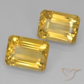 Pedras preciosas de Citrino Laranja Dourada natural de 15.06 ct, Corte Octógono / Esmeralda, VVS-VS