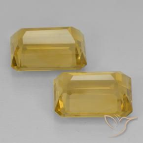 Pedras preciosas de Citrino Laranja Dourada natural de 15.06 ct, Corte Octógono / Esmeralda, VVS-VS