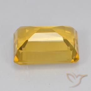 Citrino Dourado Natural 7.37ct, Corte Octógono / Esmeralda, VVS-VS