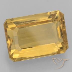 Citrino Dourado Natural 7.69ct, Corte Octógono / Esmeralda, VVS-VS