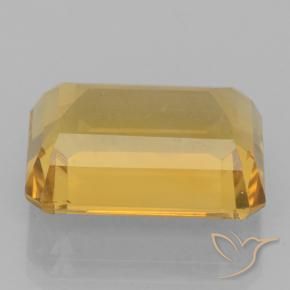 Citrino Dourado Natural 7.69ct, Corte Octógono / Esmeralda, VVS-VS