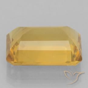 Citrino ouro médio Natural 6.60ct, Corte Octógono / Esmeralda, VVS
