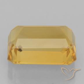 Citrino ouro médio Natural 8.27ct, Corte Octógono / Esmeralda, VVS
