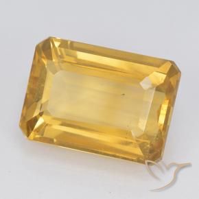 Citrino ouro brilhante Natural 7.50ct, Corte Octógono / Esmeralda, VVS-VS
