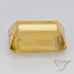 Citrino ouro médio Natural 7.78ct, Corte Octógono / Esmeralda, VVS