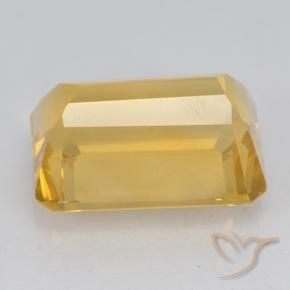 Citrino ouro médio Natural 8.07ct, Corte Octógono / Esmeralda, VVS-VS
