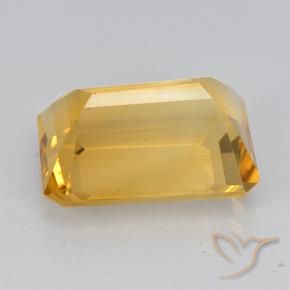 Citrino Ouro Natural 7.30ct, Corte Octógono / Esmeralda, VVS-VS
