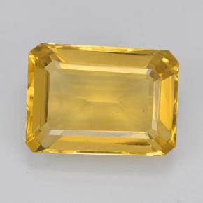 Citrino Dourado médio Natural 6,42ct, Corte Esmeralda, VVS