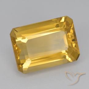 Citrino Dourado médio Natural 6.72ct, Corte Octógono / Esmeralda, VVS-VS