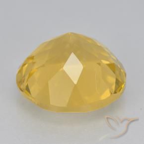 Citrino ouro médio Natural 5.78ct, Redondo, VVS