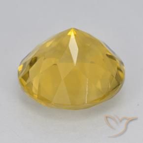 Citrino Dourado médio Natural 5.59ct, Redondo, VVS