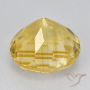 Citrino ouro médio Natural 6.16ct, Redondo, VVS