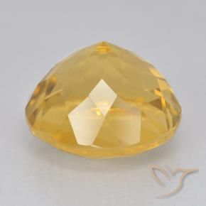 Citrino Dourado Natural 6.28ct, Redondo, VVS