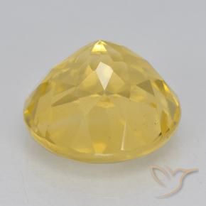 Citrino Dourado Natural 6.20ct, Redondo, VVS